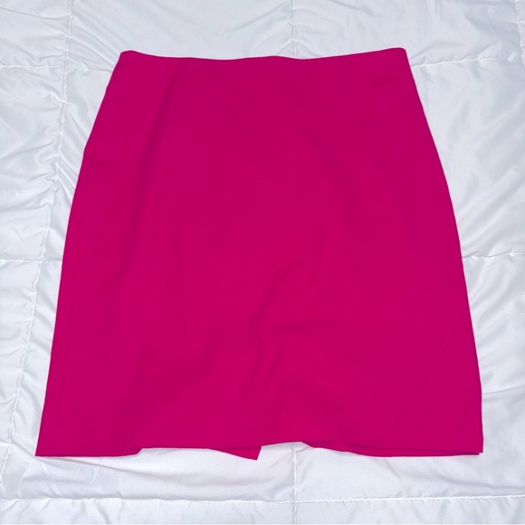TALBOTS hot pink Barbie wool skirt size 8 - Picture 1 of 6
